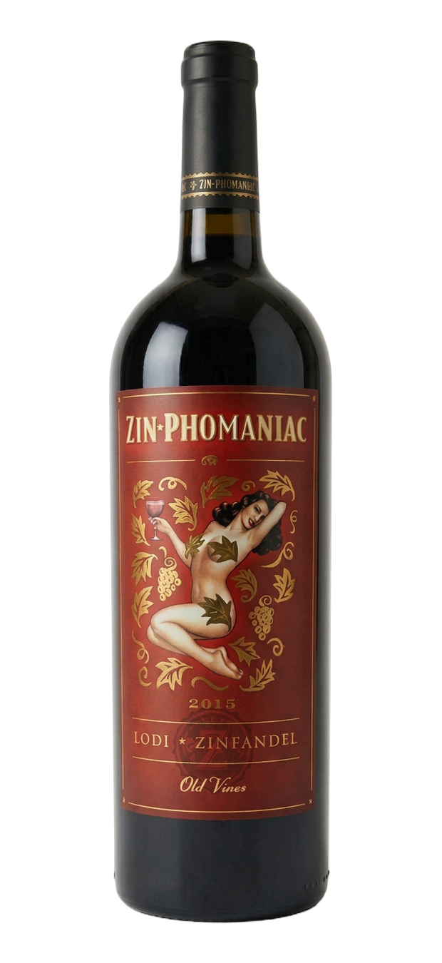 Zin-Phomaniac Lodi Zinfandel Old Vines 2015 酒瓶